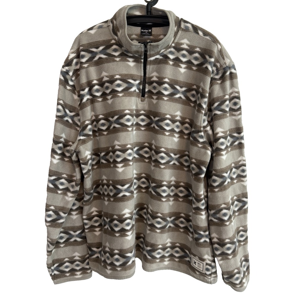 Mens Roper Western 1/4 Zip Pullover Fleece Sweater Size XL Outdoors Gorpcore